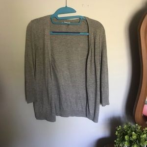 Old Navy gray, quarter sleeved cardigan sweater